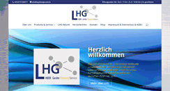 Desktop Screenshot of lhg-laborgeraete.de